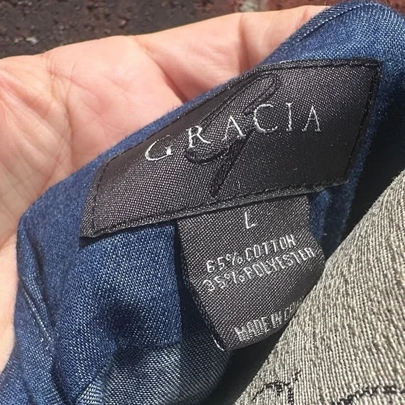 Blue Denim Women's Top HG - Picture 2 of 6